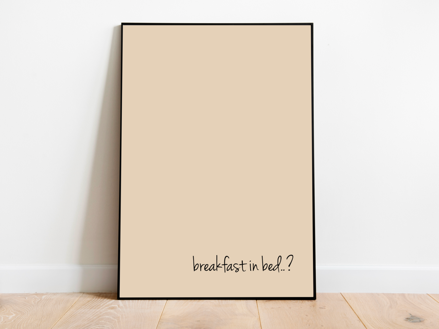 Breakfast In Bed Digital Art Print | A3