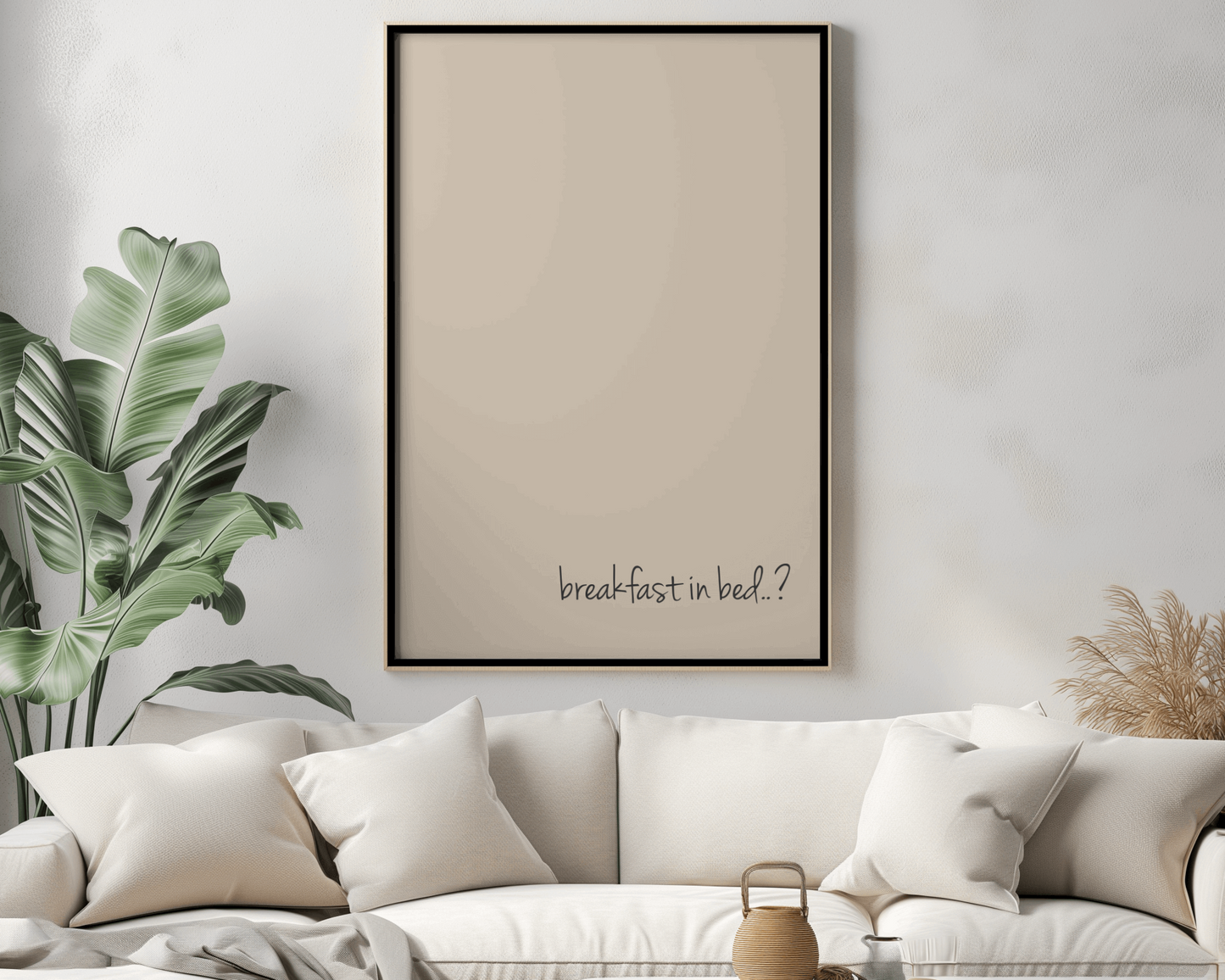 Breakfast In Bed Digital Art Print | A3