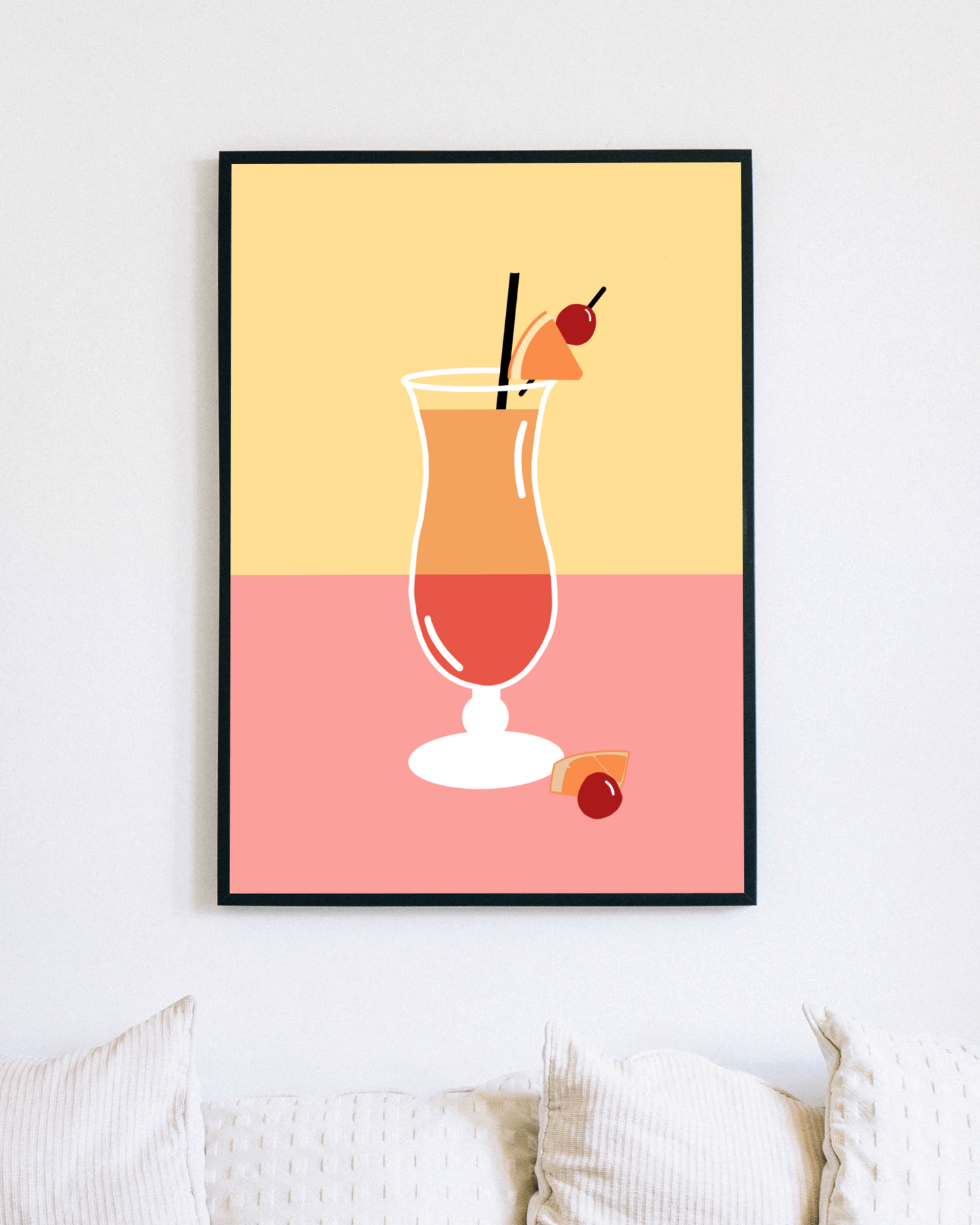 Beach Cocktail Digital Art Print | A3