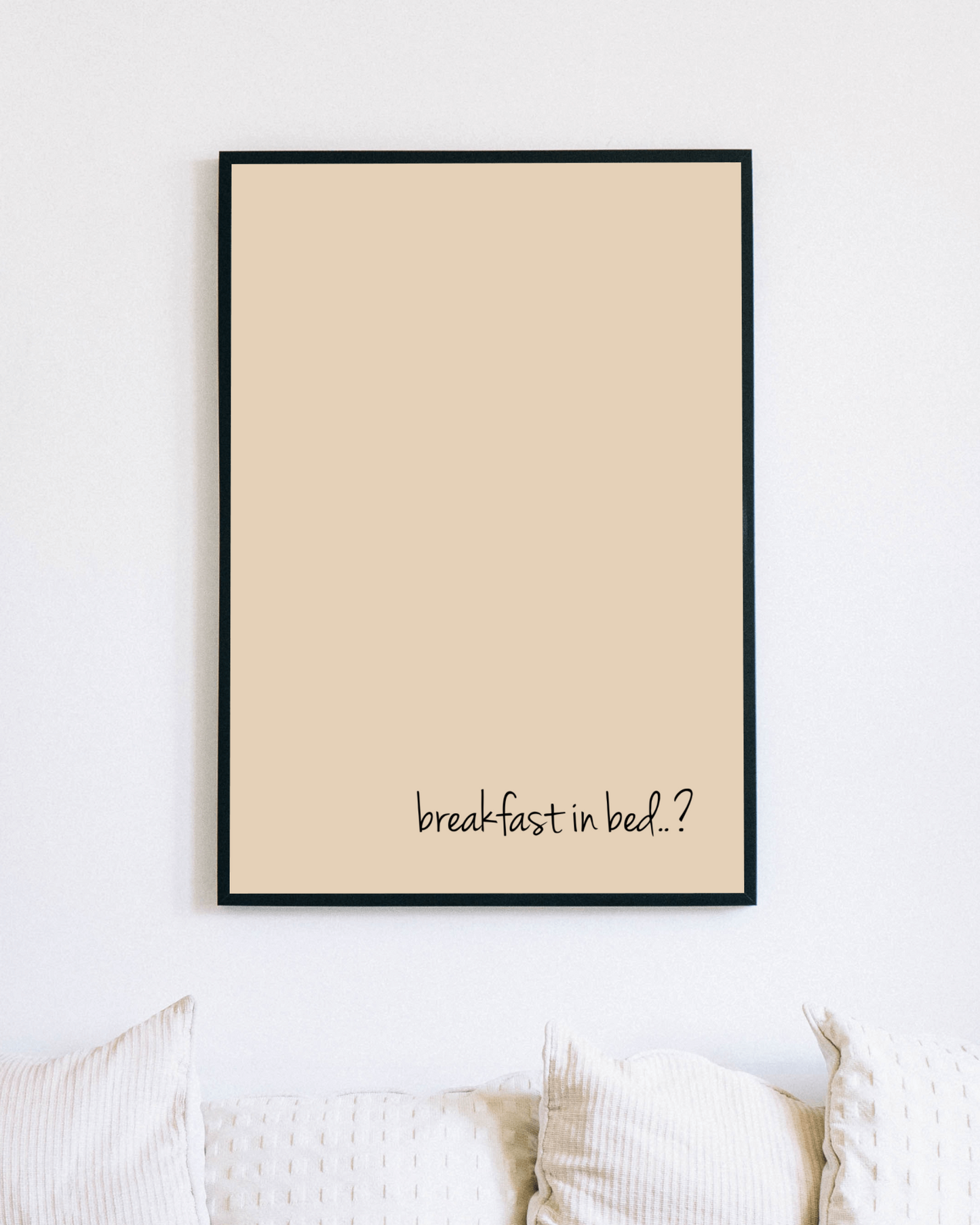 Breakfast In Bed Digital Art Print | A3