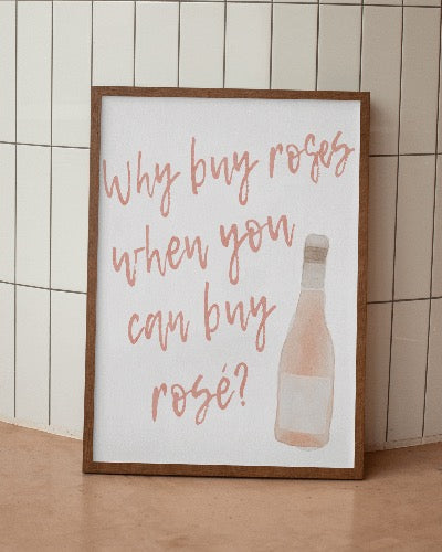 Why Buy Roses? Digital Art Print