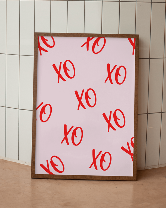 XO Digital Art Print