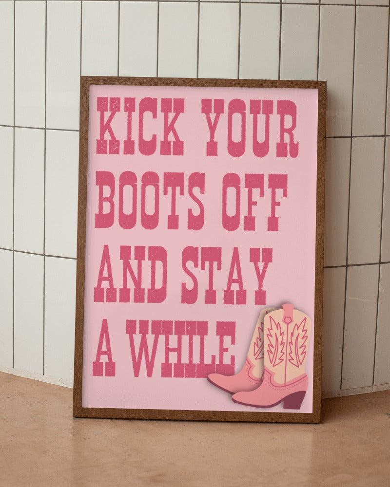 Cowboy Boots Digital Art Print