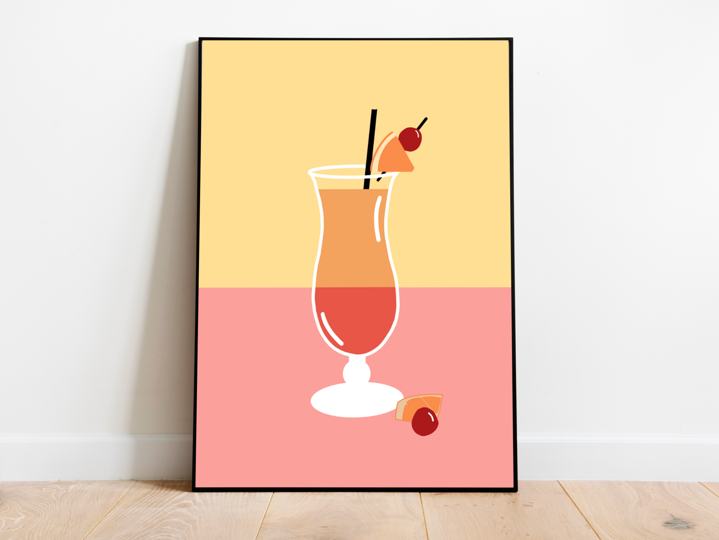Beach Cocktail Digital Art Print | A3