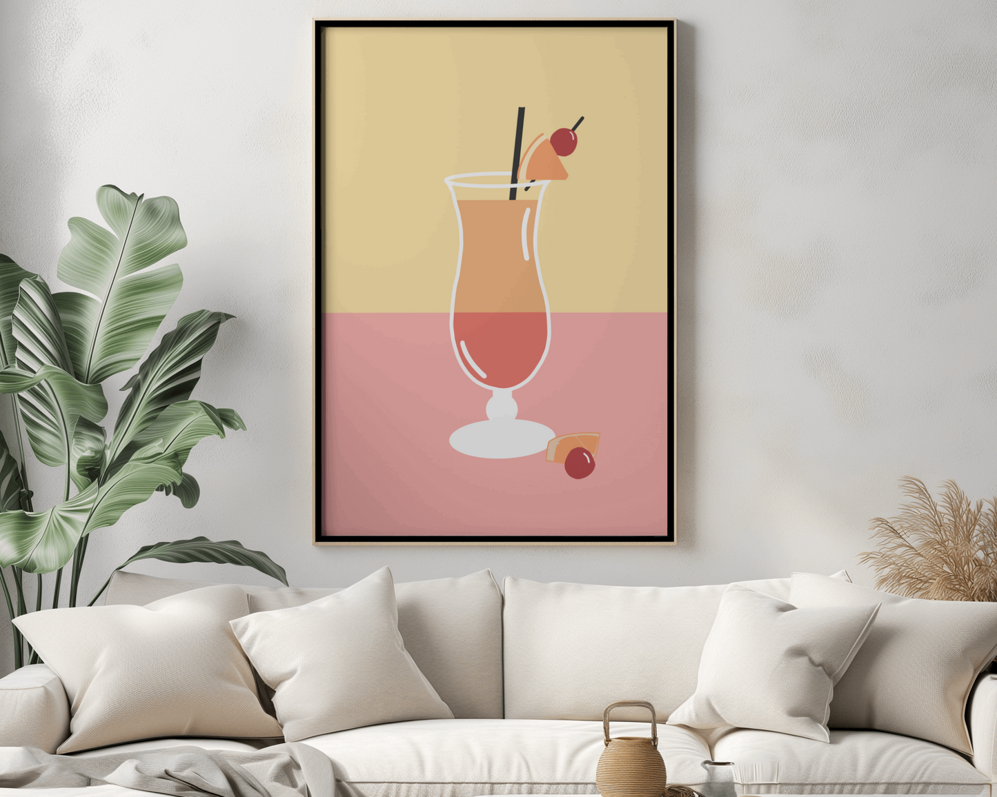 Beach Cocktail Digital Art Print | A3