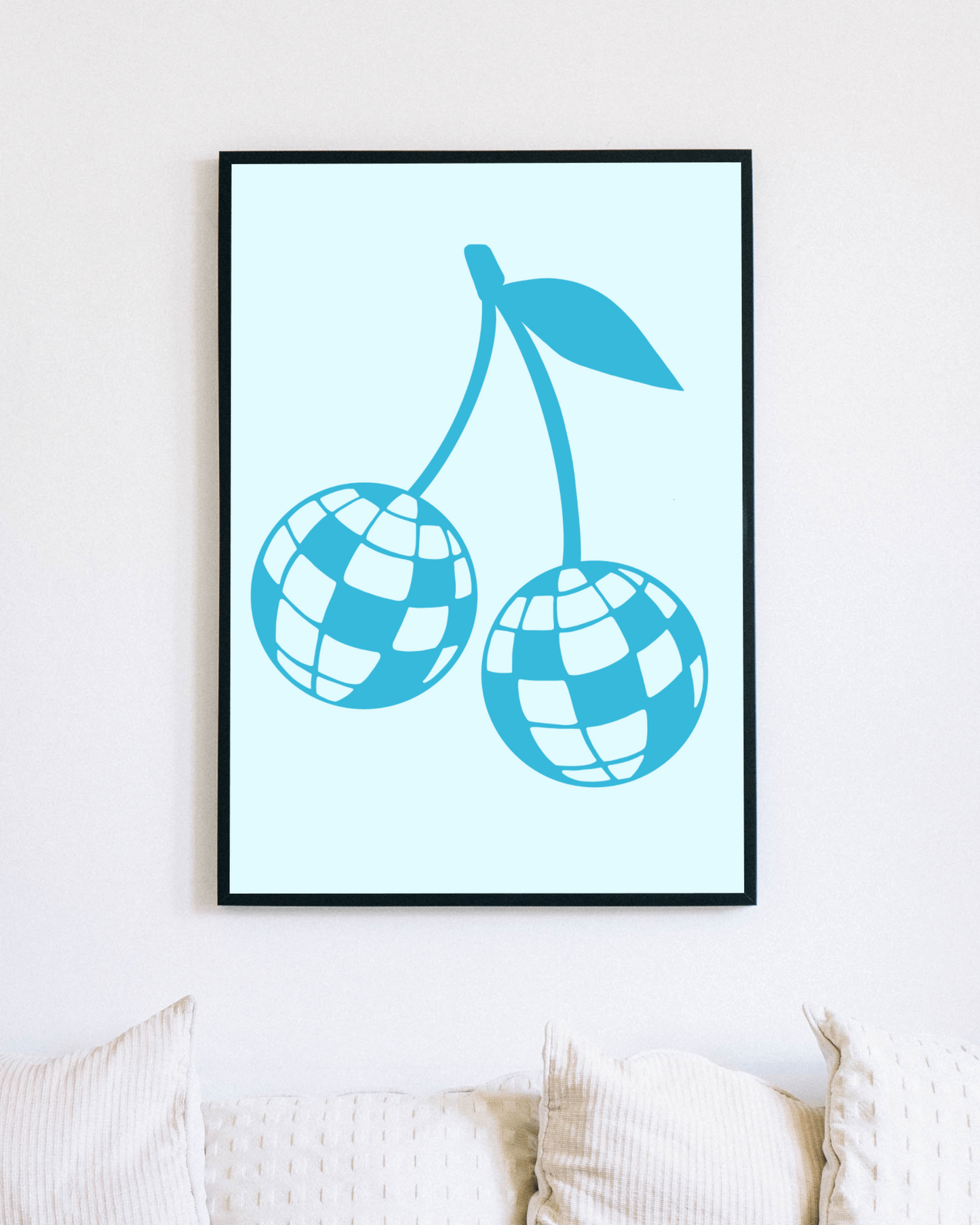 Disco Cherries Digital Art Print | A3