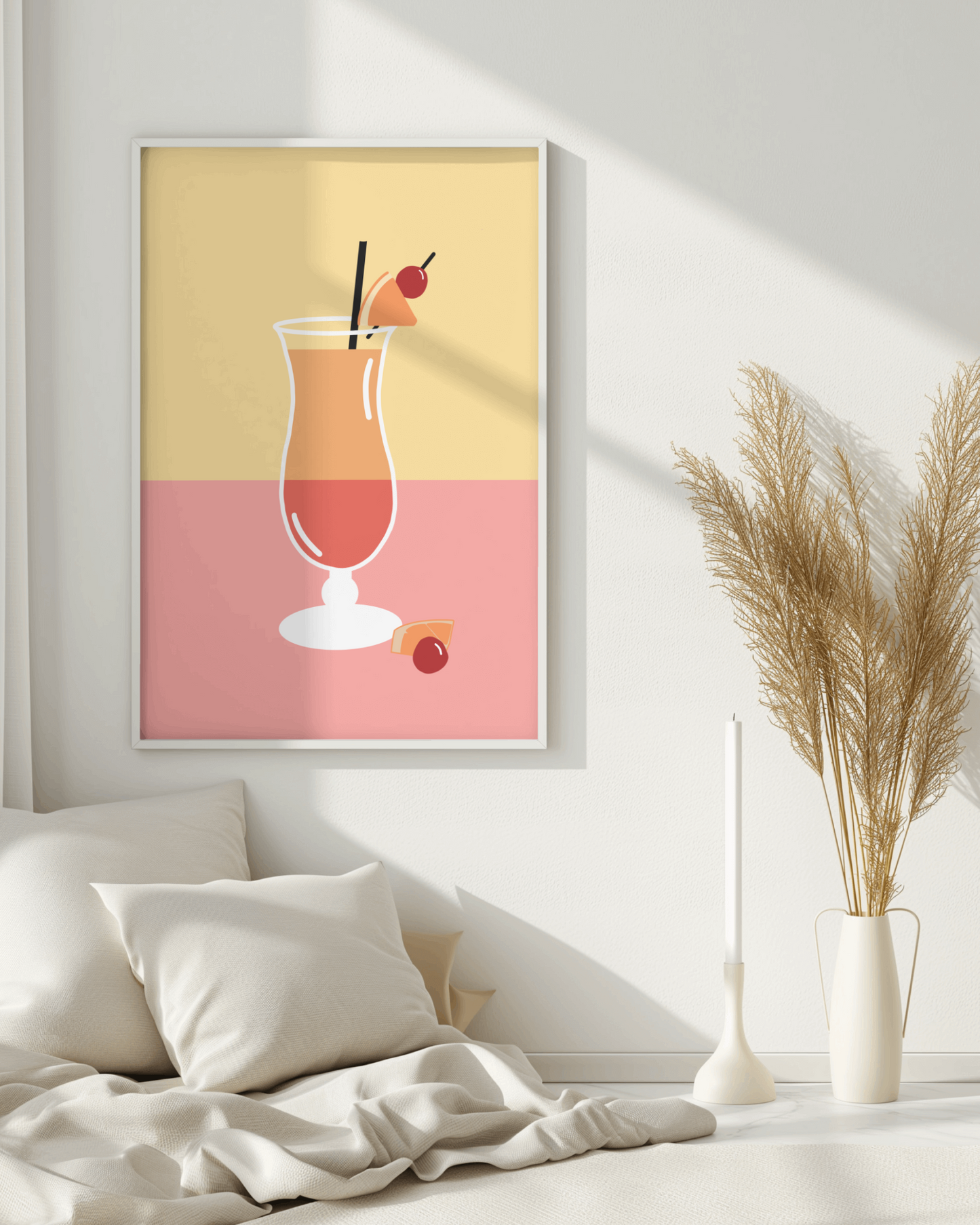 Beach Cocktail Digital Art Print | A3