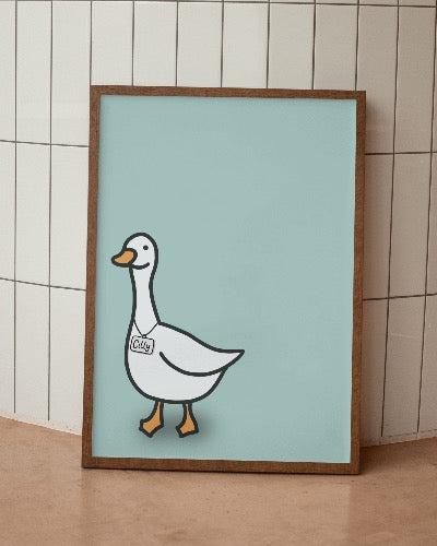 Cilly Goose Digital Art Print