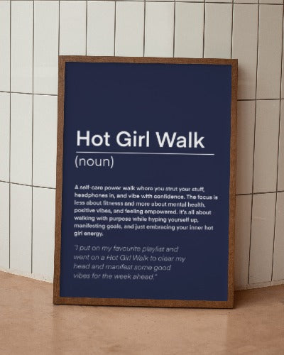 Hot Girl Walk Digital Art Print | A5