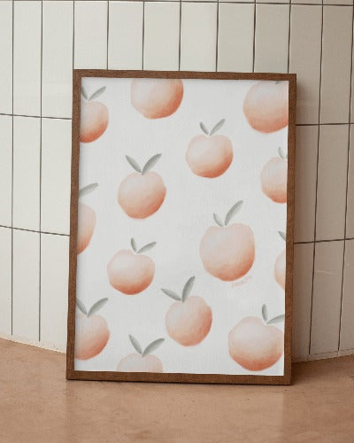 Peachy Digital Art Print